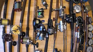 ROD & REEL - The MOST ACTIVELY USED VINTAGE FISHING TACKLE COLLECTION on the INTERNET!!!