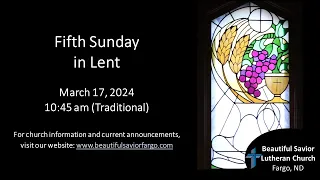 3/17/2024 - 10:45am Sunday Service