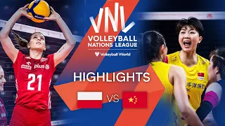 🇵🇱 POL vs. 🇨🇳 CHN - Highlights Week 3 | Women's VNL 2022