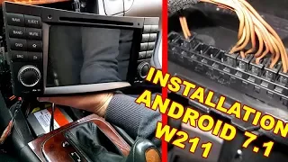 Mercedes W211 Detailed Installation Android Radio DVD COMAND & CANBUS (Wheel buttons) & Decoder