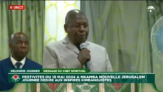 MESSAGE DOMINICAL DE SA DIVINITE PAA SIMON KIMBANGU KIANGANI DU 19 MAI 2024 A NKAMBA NLLE JERUSALEM