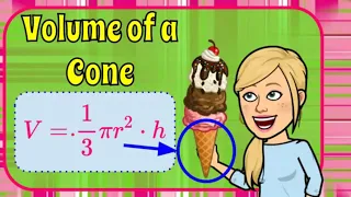 How to Find the Volume of a Cone  | 8.G.C.9💗