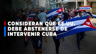 🔴🔵Consideran que Estados Unidos debe abstenerse de intervenir Cuba por la histórica confrontación