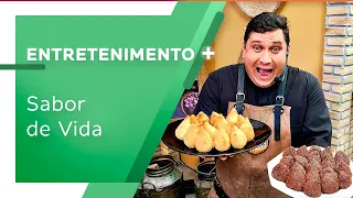 Sabor de Vida: Nhoque de mandioca, massa de coxinha e coxinha doce de brigadeiro