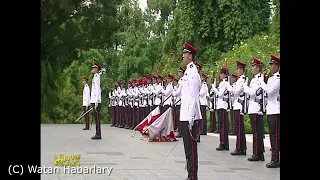 National Anthem of Turkmenistan and Singapore - Gurbanguly's State Visit Singapore