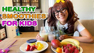 Smoothies for Kids | Soso Makes 3 HEALTHY Yummy Smoothies!