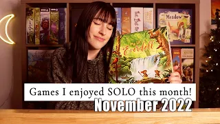 Games I enjoyed SOLO in November! | SOLO GAMING CHALLENGE