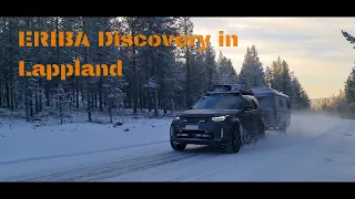 Eriba & Land Rover Discovery5 + NEW Defender on snow in Lapland