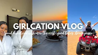 VLOG : Staycation with my Cousin , we stayed @Burning shore , Squadbike’s  , Namib Desert experience
