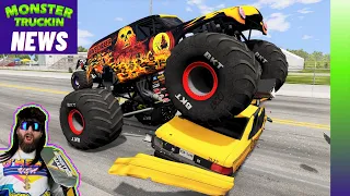 Monster Jam INSANE Racing, Freestyle and High Speed Jumps #14 | BeamNG Drive