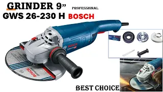 ANGLE GRINDER 9" BOSCH UNBOXING/REVIEW MODEL GWS 26-230H #diy #trending #technicalanalysis