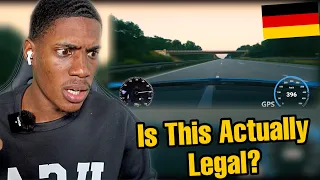 American Reacts to Driving on the Autobahn Bugatti - 417 KPH