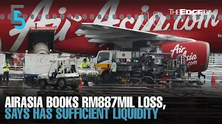 EVENING 5: AirAsia posts RM887mil losses in 3Q