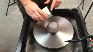 Cutting and Grinding Wine Bottles into Drinking Glasses
