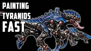 Tyranids SPEED PAINTING - (Slapchop-ish?)