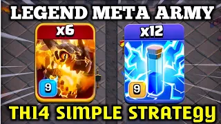 LEGEND Meta ! Super Dragon Smash Th14 Attack Strategy ! Best TH14 Attack Strategy | New Attack Th14