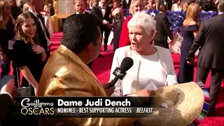 GUILERMO GETS PERSONAL WITH DAME JUDI DENCH AT THE OSCARS