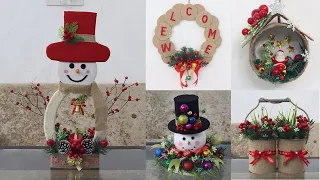 10 Jute craft Christmas decorations ideas | Home decorating ideas 2021