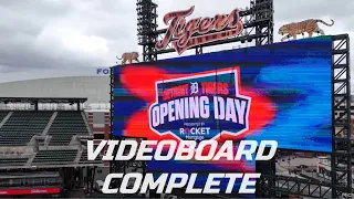 Comerica Park | New Videoboard Complete For Opening Day