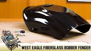West Eagle Fiberglass Bobber Rear Fender for XL Sportsters Overview - Deadbeatcustoms.com