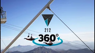 World's longest zip-line In 360 | 8K