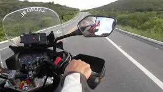 Descendo a Serra de Santa Luzia PB de Vstrom  650