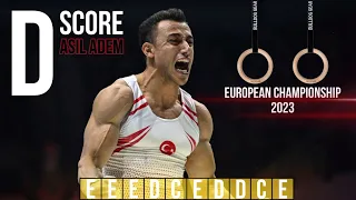 Adem Asil - Still Rings - D score (European Championships 2023)