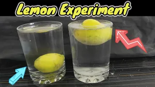 Amazing water Density Experiment with Lemon || water Experiment || by experiment a to z 2.0