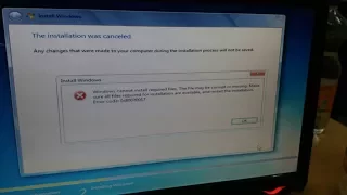 solved windows cannot install required files the file may be corrupt