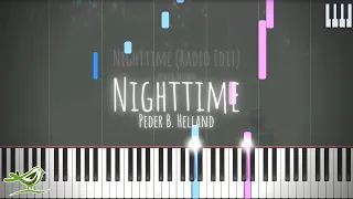 Peder B. Helland - Nighttime (Radio Edit) | Synthesia Piano Tutorial