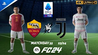 FC 24 - Roma vs. Juventus | Serie A Matchday 35 23/24 | PS5 [4K 60FPS]