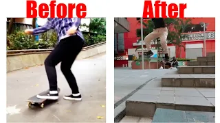 MY 2 YEAR SKATEBOARD PROGRESSION (girl) || Channel Anniversary