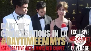 Cast of Conversations in LA interviewed at the 45th Annual #CreativeArtsEmmys #DaytimeEmmys