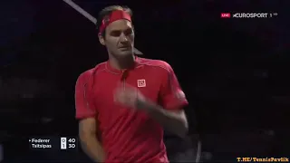 Stefanos Tsitsipas vs Roger Federer/ SWISS INDOORS BASEL 2019 Highlights