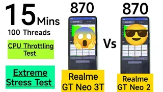 Realme GT Neo 3T vs Realme GT Neo 2 CPU Throttling Test Comparison which is Best #realmegtneo3t