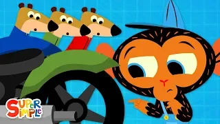 Uh-oh! The Three Meerkats Have a BIG Motorcycle Problem | Cartoon for Kids