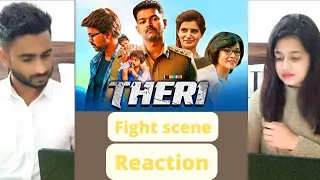Couple Reaction on Thalapathy Vijay Best Fight Scene | South Best Action Scene | Theri Movie