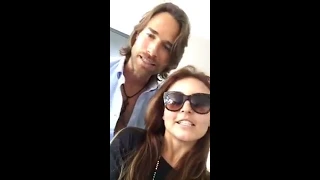 Angelique Boyer en #Periscope con Sebastian Rulli. Sorpresas 02.02.2017