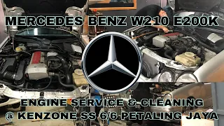 Mercedes Benz W210 E200K Engine service & cleaning #Malaysia