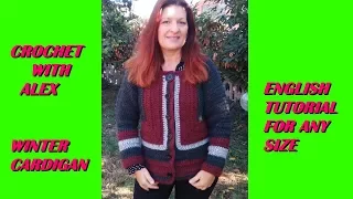 CROCHET CARDIGAN from the armhole ANY SIZE tutorial