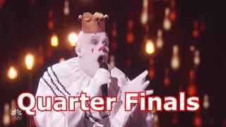 Puddles Pity Party Singing Clown w Judges Comments Quarter Finals  America's Got Talent 2017 Live