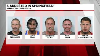 Police arrest 5 men in undercover 'anti-john' prostitution sting