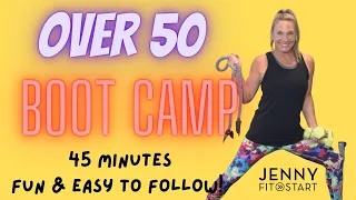 BOOT CAMP for over 50!  45 minutes, FUN, easy to follow!  Led by Physical Therapist