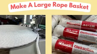 How To Sew A Large Rope Bowl