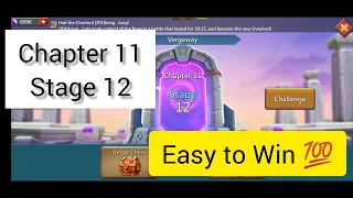 Vergeway Chapter 11 Stage 12 | Lords Mobile | MG TRAP