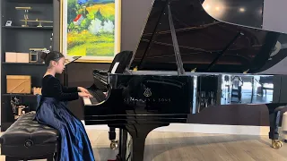 Piano performance with Steinway concert grand piano By Xiaoyue Huang RCM Level 8 Bach