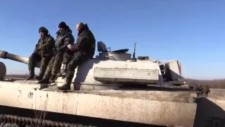 Война на Украине Тяжелое вооружение армии ДНР  Ukraine War RAW  E  Ukraine rebels withdraw heavy wea