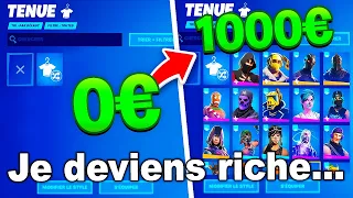 J'ai PRÉTENDU être PAUVRE pendant 24 HEURES sur Fortnite ! 🤑 (je deviens riche)