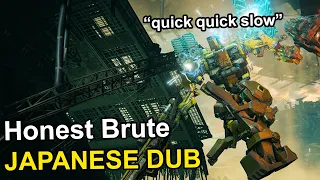 Ayre felt confused when Honest Brute speaks English | Japanese voice Honest Brute Armored Core 6