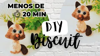 DIY PETS - GATINHO DE BISCUIT, PASSO A PASSO COMPLETO / SEM MOLDE